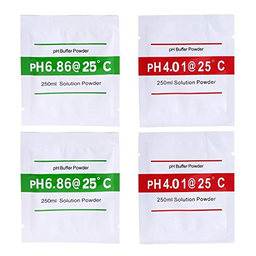 4 Pcs 250 ml PH Buffer Solution Powder PH for Test Meter Measure Calibration 4.01 6.86 4 Pcs 250 ml PH Buffer Solution Powder PH for Test Meter Measure Calibration 4.01 6.86