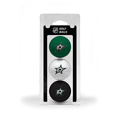 Team Golf NHL Dallas Stars Regulation Size Golf Balls, 3 Pack, Full Color Durable Team Imprint