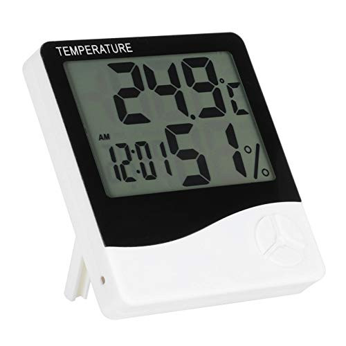 Room Thermometer, Digital Temperature Meter, Indoor Multifunction Desktop High Accuracy for Humidity Monitoring Temperature Display