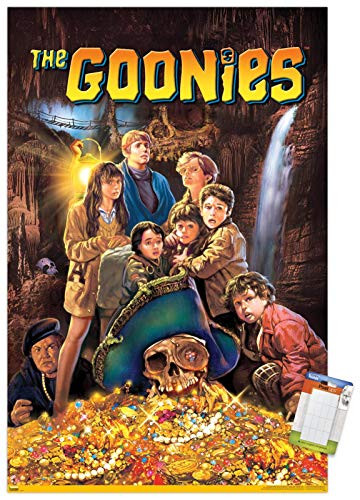 Trends International Goonies-One Sheet Wall Poster, 22.375" x 34", Poster  and  Mount Bundle