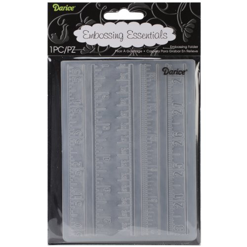 Darice Rulers Embossing Folder, 4.25 x 5.75-Inch