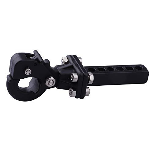 Hobbypark Metal Scale Trailer Hitch Tow Hook Drop Hitch Receiver for 1/10 RC Crawler Traxxas TRX4 Axial SCX10 Rear Bumper Parts -Black-