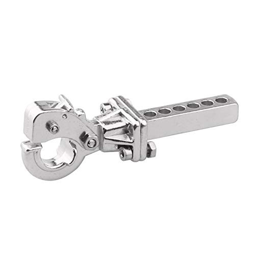 Hobbypark Metal Scale Trailer Hitch Tow Hook Drop Hitch Receiver for 1/10 RC Crawler Traxxas TRX4 Axial SCX10 Rear Bumper Parts -Silver-