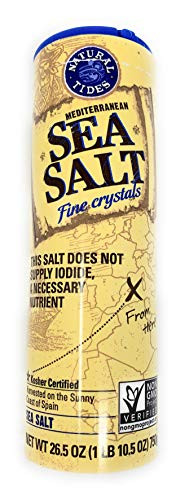 Natural Tides Mediterranean Sea Salt Fine Crystals 26.5 oz