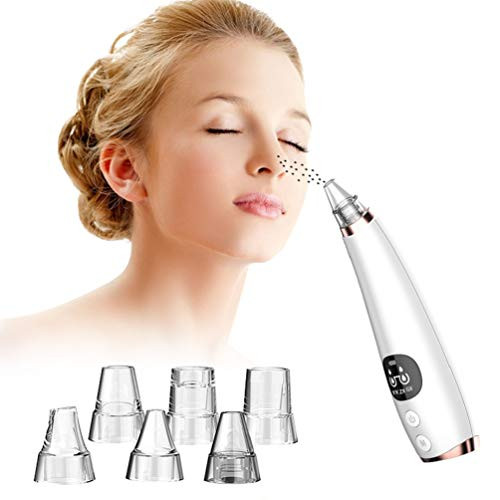 Blackhead Remover Pore Vacuum - 2021 Blackhead Removal Tool LED Display USB Rechargeable with 3 Suction Level  and  6 Suction Probes