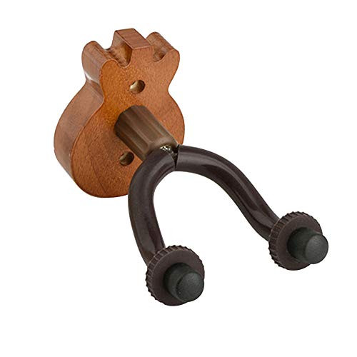 Guitar Wall Hanger Mount, Guitar Hanger and Guitar Wall Mount Bracket Holder, Wooden Guitar Hanger Hook Holder Bass Ukulele Wall Mounted Stand Bracket Stringed Instrument Display Support