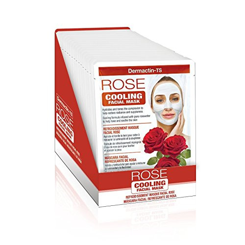 Dermactin-TS Cooling Rose Facial Sheet Mask -3-Pack-