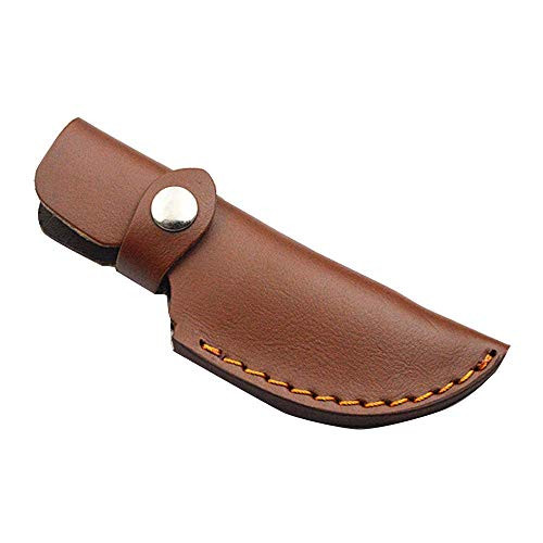 Sheath Fixed Knife Sheath Leather For Scabbard Fixed Blade Knife Bag Case Straight Military Belt -Brown-