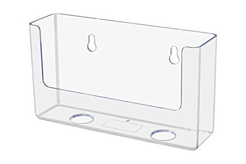 Marketing Holders 6W Postcard Holder Bifold Booklets Pamphlets Menu Tri Fold Organizer Countertop or Wall Mount Maps Catalog Handout