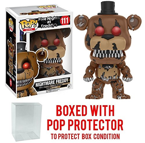 Funko Pop! Games: Five Nights at Freddy's - Nightmare Freddy Vinyl Figure (Bundled with Pop BOX PROTECTOR CASE) Funko Pop! Games: Five Nights at Freddy's - Nightmare Freddy Vinyl Figure (Bundled with Pop BOX PROTECTOR CASE)
