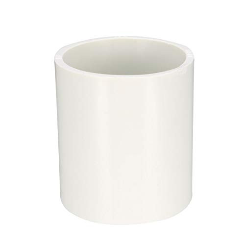 uxcell 50mm Straight PVC Pipe Fitting Coupling Adapters Connector 5 Pcs