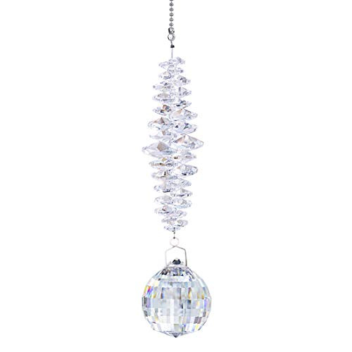 Crystal Suncatchers Chandelier Crystal Ball Prism Pendant Rainbow Maker Hanging Chakra Suncatcher Window Decor-40mm- Crystal Suncatchers Chandelier Crystal Ball Prism Pendant Rainbow Maker Hanging Chakra Suncatcher Window Decor-40mm-
