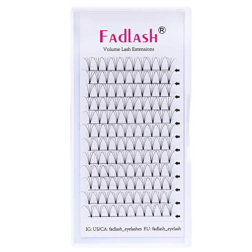 Premade Fans Eyelash Extensions 4D 6D 8D 10D 12D Premade Volume Eyelash Extensions 0.07 0.10 Pre made Lash Fans C D curl Volume Lash Extensions - 4D-0.10-C, 12mm-