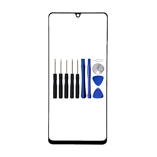 VIESUP for Samsung Galaxy A42 5G Front Touch Screen Glass Lens Panel - LCD Display Outer Glass Cover Lens Replacement Parts  plus OCA  plus 8pcs Tool for Galaxy A42 5G