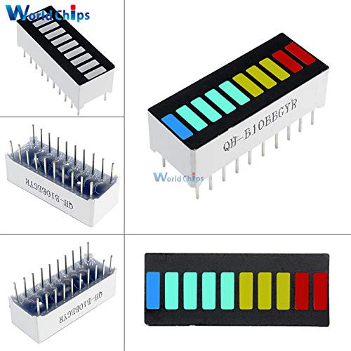 10Pcs 10 Segment LED Bargraph Light Display Module Bar Graph Ultra Bright Red Yellow Green Blue Colors Multi-Color DIY Wholesale