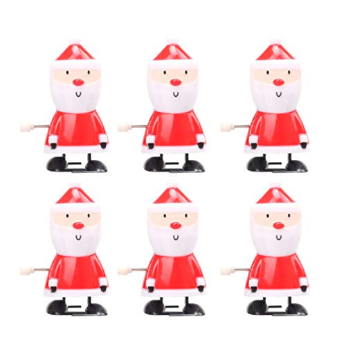 Toyvian 6Pcs Christmas Wind Up Toys Santa Claus Clockwork Toys Figure Ornaments Christmas Holiday Party Supplies Favors Goodie Bag Fillers Toyvian 6Pcs Christmas Wind Up Toys Santa Claus Clockwork Toys Figure Ornaments Christmas Holiday Party Supplies Favors Goodie Bag Fillers