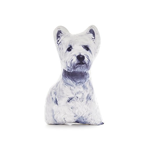 Cushion Co - West Highland Terrier Shaped Pillow 16" x 12" Cushion Co - West Highland Terrier Shaped Pillow 16" x 12"