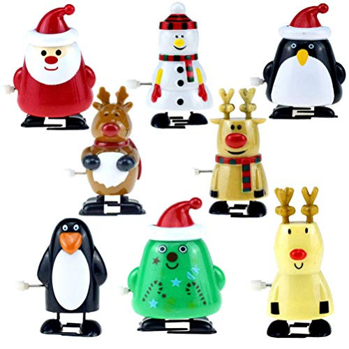 TOYANDONA 8pcs Wind Up Toys Snowman Reindeer Christmas Tree Santa Claus Penguin Clockwork Toys Figure Xmas Holiday Party Supplies Favors Goodie Bag Fillers TOYANDONA 8pcs Wind Up Toys Snowman Reindeer Christmas Tree Santa Claus Penguin Clockwork Toys Figure Xmas Holiday Party Supplies Favors Goodie Bag Fillers
