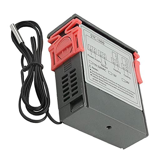 Temperature Controller Digital Temperature Controller Thermostat Control STC-1000 Microcomputer Digital Display 12V Temperature Controller
