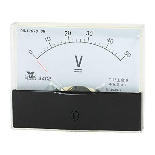 Baomain Analog Panel Voltmeter 44C2 Measuring Range DC 0-50V