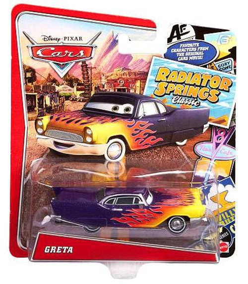 Disney/Pixar Cars, Radiator Springs Classic, Greta Exclusive Die-Cast Vehicle 1:55 Scale Disney/Pixar Cars, Radiator Springs Classic, Greta Exclusive Die-Cast Vehicle 1:55 Scale