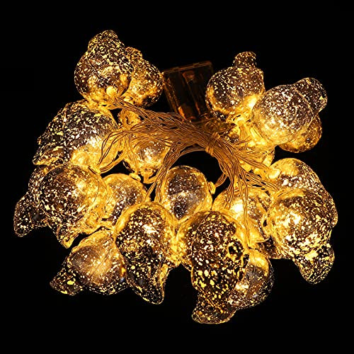 Uonlytech Skull String Lights Skull Halloween Fairy Lights String Led Outdoor Neon String Lights Skull Outdoor Decor Without Battery Silver Plastic