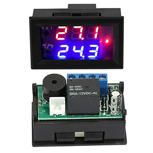 DC 12V Digital Display Adjustable Microcomputer, Microcomputer Thermal Regulator Water Cooling System Thermostat Control Switch
