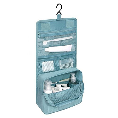 Anniston Cosmetic Bag, Women Travel Cosmetic Bags Makeup Hanging Wash Bag Daily Toilet Organizer Pouch Travel Makeup Bag Toiletry Bags Cosmetic Case Makeup Organizer Blue Anniston Cosmetic Bag, Women Travel Cosmetic Bags Makeup Hanging Wash Bag Daily Toilet Organizer Pouch Travel Makeup Bag Toiletry Bags Cosmetic Case Makeup Organizer Blue