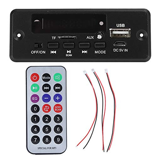 Support Infrared Remote Control Decoder Board with Remote Control, Bluetooth Decoder Board, Black Display with Digital Tube ABS