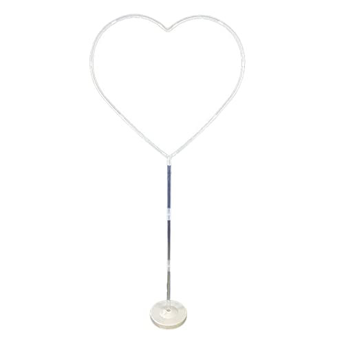 Kairaley Balloon Column Arch Set, Stand Heart-Shaped Balloon Column Arch Kit, Balloon Arch Base Stand Display Kit for Wedding Birthday Party Decor Supplies