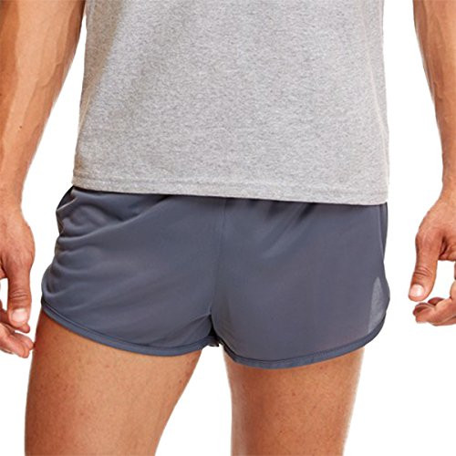 Soffe Men's Ranger Panty Running Short,Gunmetal,Small