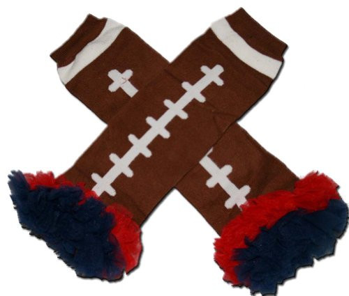 SOUTHWESTERN UNIVERSITY SMU - Tutu Chiffon Ruffle Leg Warmers - AMERICAN FOOTBALL -TOUCH DOWN- - "BubuBibi"