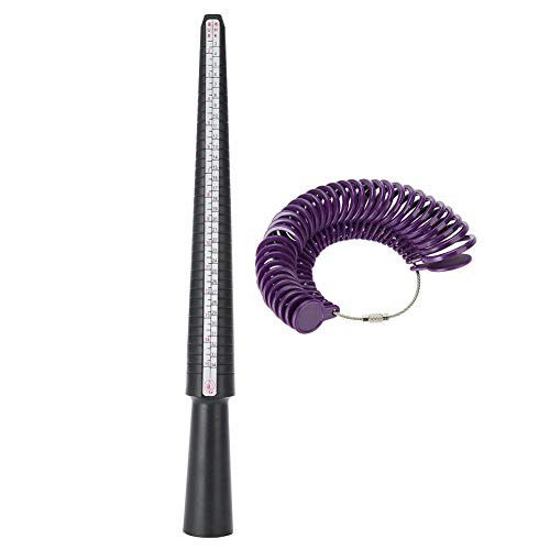 Clina Bangle Sizer Measuring Tool, Finger Ring Sizer Sizes Ring Mandrel Stick Finger Gauge Sizer Jewelry Measuring Tool Set, Tools for Jewellery Making, DIY Jewelry Tool