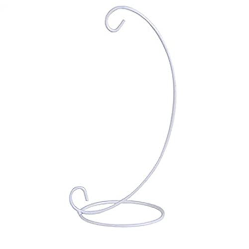 Ornament Display Stand Lantern Iron Hanging Stand Rack Holder for Hanging Glass Globe Air Plant Terrarium White 6pcs