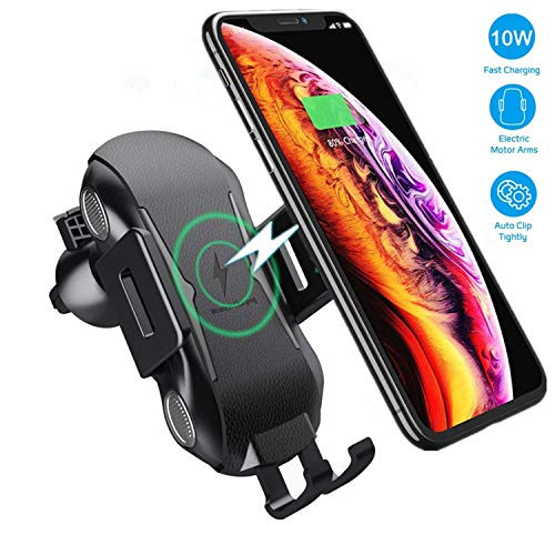 Mrkyy Wireless Car Charger Mount 10W Gravity Car Mount Air Vent Phone Holder Fast Charging for Samsung Galaxy S10/S9/S8 /S8 Plus /S7 /S7 Edge, iPhone XR/XS/XS Max/X/8/8 Plus