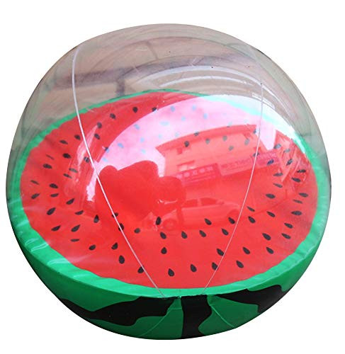 N/L Orange Watermelon Inflatable Beach Balls Summer Beach  and  Pool Water Game Inflatable Ball Swimming Pool Toy Party Supplies, Beach Ball for Kids Women Family -Watermelon-