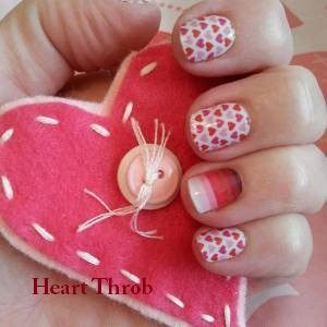 Heart Throb Nail Wraps, Half Sheet, Jamberry Nail Wraps