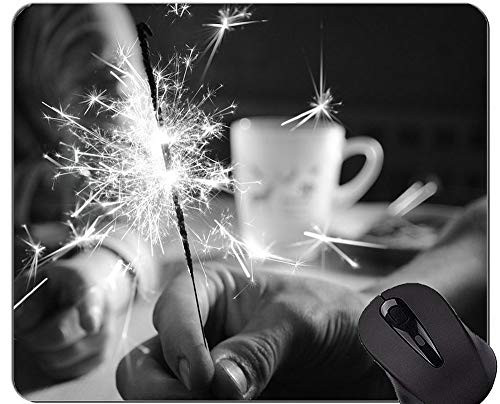 Chemistry Laboratory with Display Formula Science Graphic Gaming Mouse Pad,Sparkler Office Mouse Pad