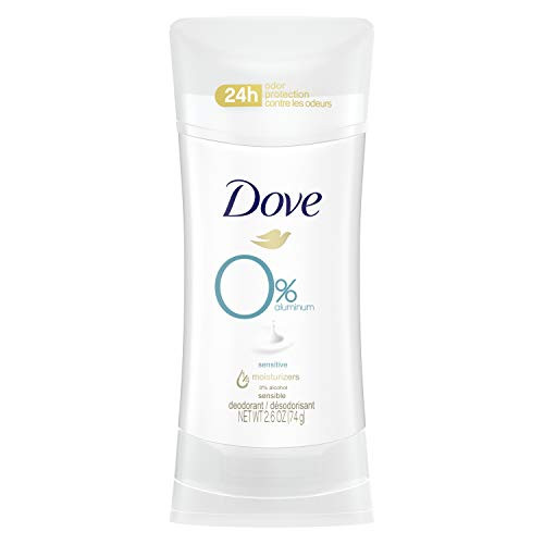 Dove Aluminum-Free Deodorant For Women Sensitive For 24 Hour Alcohol Free Odor Protection Safe for Sensitive Skin 2.6 oz Dove Aluminum-Free Deodorant For Women Sensitive For 24 Hour Alcohol Free Odor Protection Safe for Sensitive Skin 2.6 oz