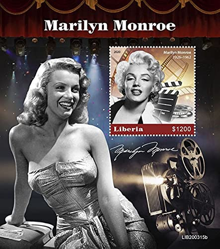 Liberia - 2020 Actress Marilyn Monroe - Stamp Souvenir Sheet - LIB200315b