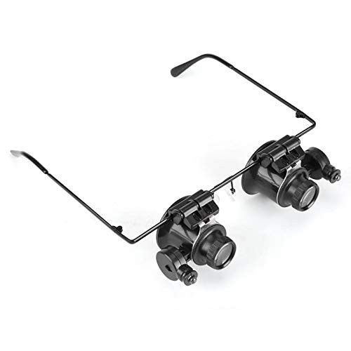 20x Jewelers Watch Loupe, Headband Magnifier LED Light Loupe Professional Repair Magnifying Eye Glasses for Jeweler Repair Watch 20x Jewelers Watch Loupe, Headband Magnifier LED Light Loupe Professional Repair Magnifying Eye Glasses for Jeweler Repair Watch
