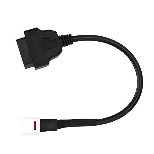 Motorcycle Diagnostic Cable,4 Pin to OBD2 Fault Code Reader Motorcycle Scanner Diagnostic Cable OBD2 Scanner Cable Fit for Yamaha