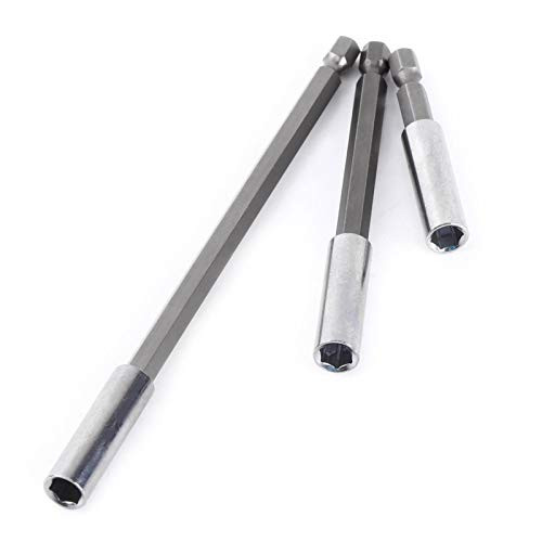 Drill Bit Socket, Bit Holders Have Magnetism, Small Size Sturdy Magnetic Bit Holder, Stable 3pcs for Electric Screwdrivers Home