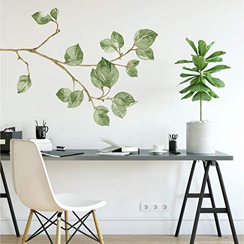 RoomMates Leaf Twig Peel And Stick Giant Wall Decals
