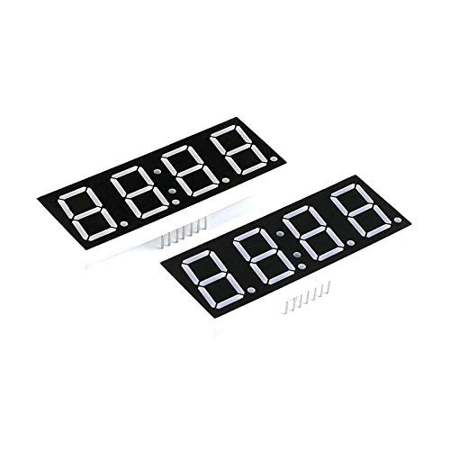 1Pcs 0.8 Inch 4Bit 7 Segment LED Clock Digital Tube Common Anode Segment Display Red DIY 7Pin Electronic Board