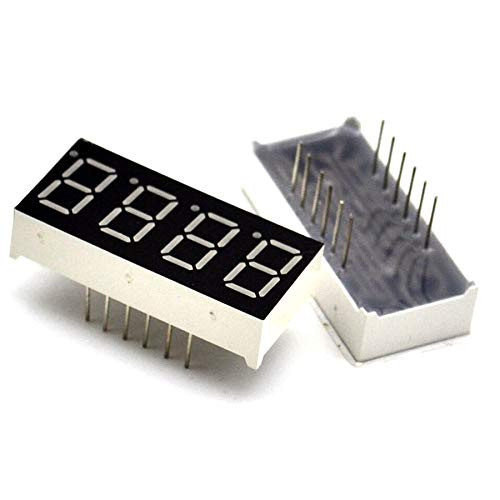 5pcs 4bit 4 bit Common Anode Positive Digital Tube 0.36" 0.36in. Red LED Display 7 Segment Digit 7 Segment
