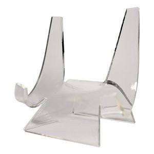 Dazzling Displays Clear Acrylic Display Plate Stand/Easel fits 4"-7" Plates (Qty - 12 Pieces)