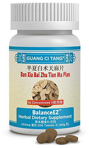 Guang Ci Tang - Ban Xia Bai Zhu Tian Ma Pian - BalanceEZ - -Formerly Vertigoff- - 1 Bottle