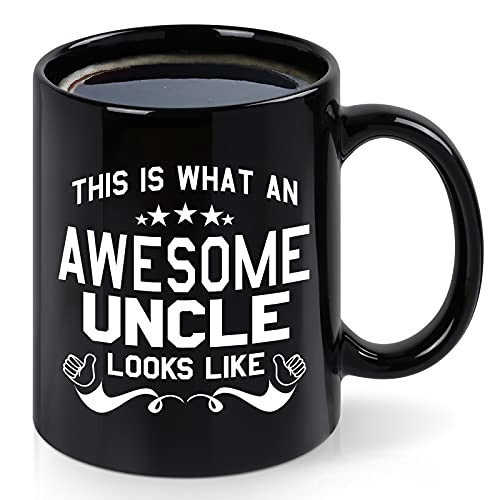 Best Gift for Uncle, This is What an Awesome Uncle Looks Like Coffee Mug, Fathers Day Mug for Uncle from Niece Nephew, Birthday Christmas for Uncle, Awesome Uncle Mug 11oz Black