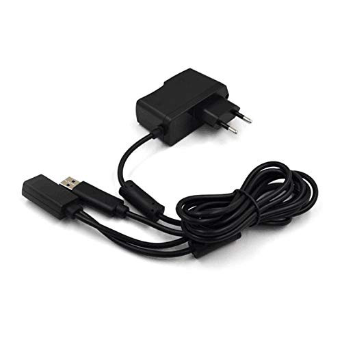 Profesrp 110-240V AC Adapter Power Supply Cord USB Converter Cable Portable 1-to-2 Power Adapter for Xbox 360 Kinect Sensor